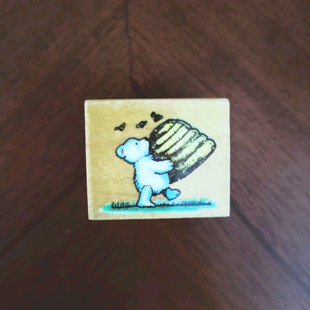 🌷3/15🌷 Honey bear rubber stamp